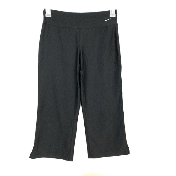Nike Pants - NIKE Black Fit DRY Stretch Cropped Pants Small